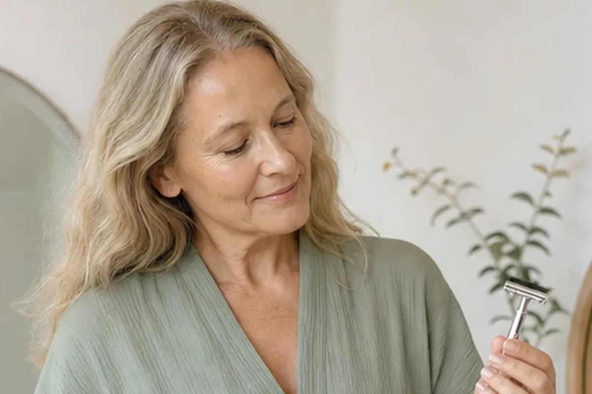 Hochwertige Beauty-Inszenierung zu Auswahlkriterien für Rasiergel für feine Haare