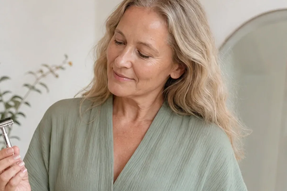 Authentische Beauty-Routine passend zum Thema Gesichtsrasierer für feine Haare