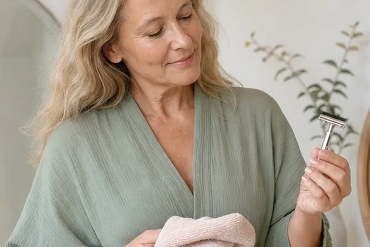 Authentische Beauty-Routine passend zum Thema Waxing-Set für empfindliche Haut