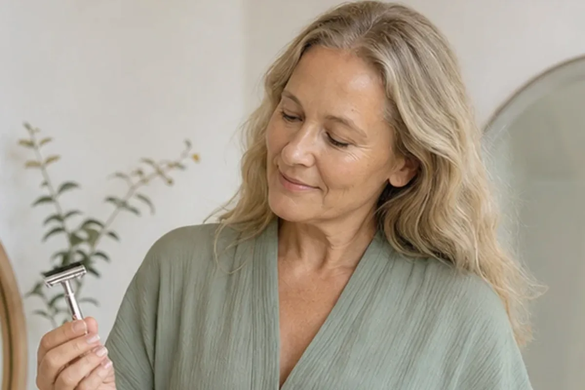 Authentischer Wohlfühlmoment passend zum Beauty-Thema Epilierer für feine Haare