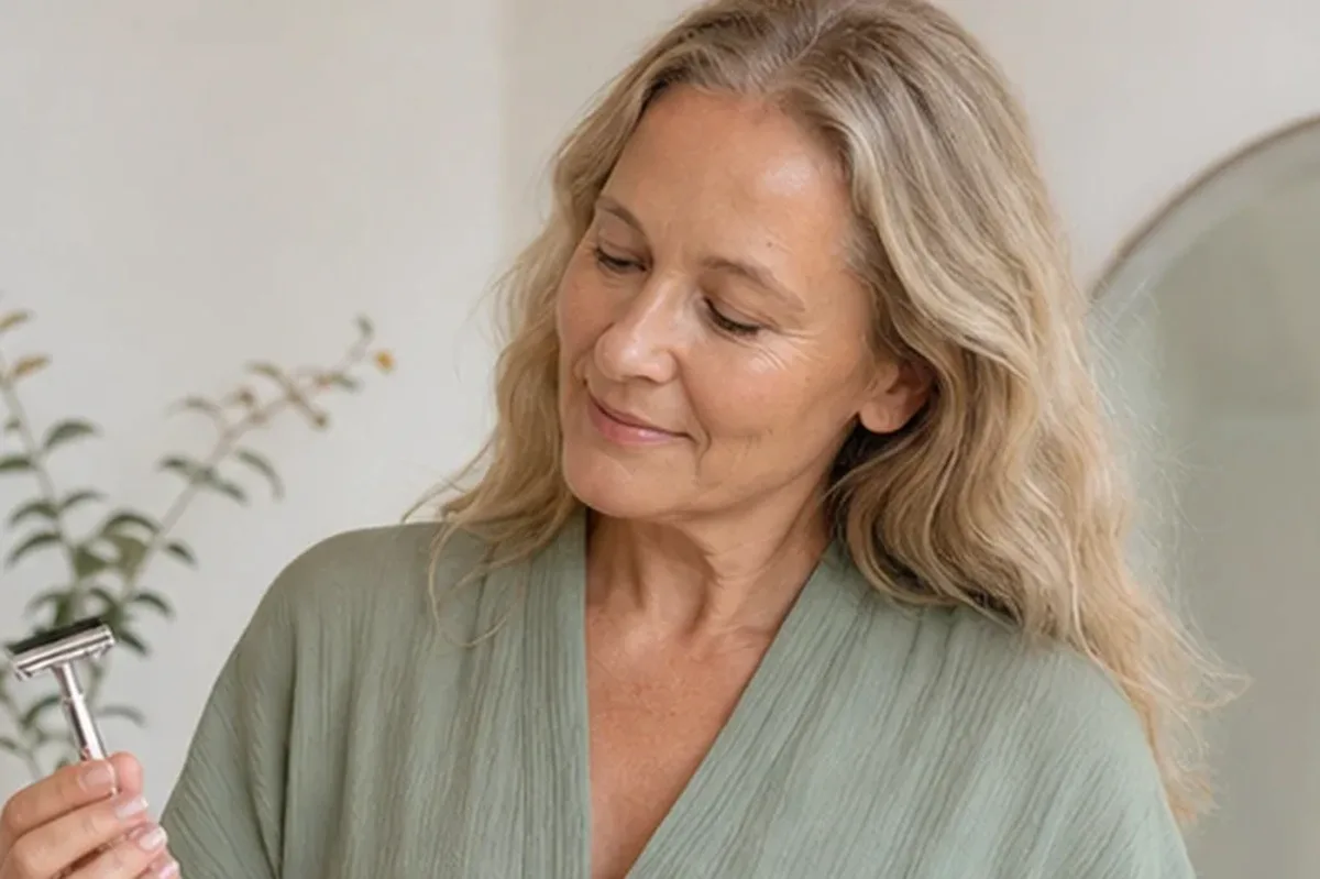 Redaktionelle Detailaufnahme zur Orientierung bei Waxing-Set für dunkle Haare