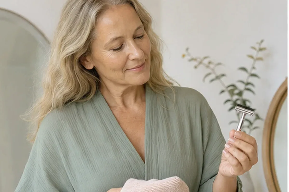 Redaktioneller Beauty-Moment zur Ausgangslage bei Rasiergel für langanhaltende Glätte