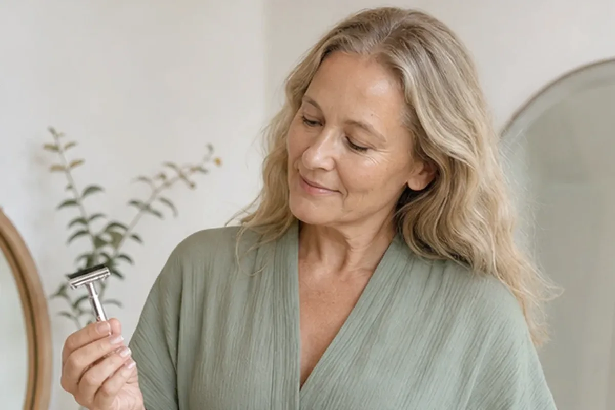 Emotionaler und authentischer Anwendungsmoment rund um Augenbrauen-Trimmer für eine schnelle Anwendung