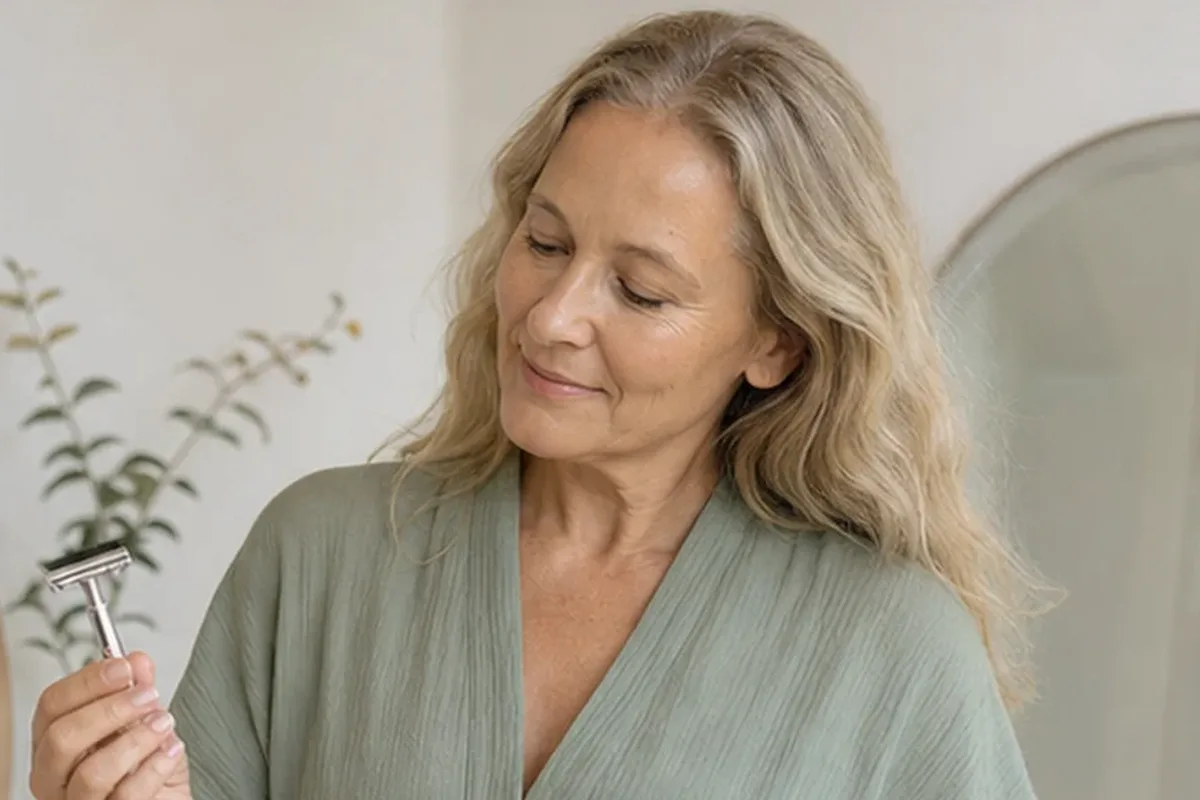 Redaktioneller Beauty-Moment zur Ausgangslage bei Rasierhobel für feine Haare