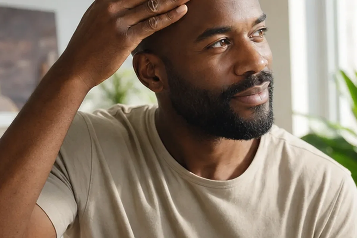 Authentischer Wohlfühlmoment passend zum Beauty-Thema Männer-Sonnenschutz für trockene Haut