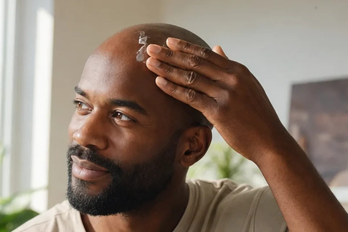 Authentischer Wohlfühlmoment passend zum Beauty-Thema Männer-Gesichtscreme für empfindliche Haut