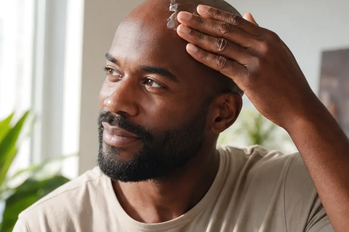 Emotionaler und authentischer Anwendungsmoment rund um After Shave für trockene Haut