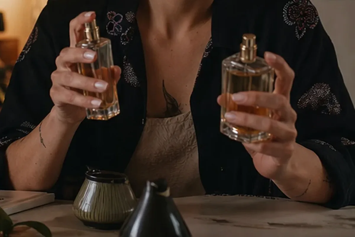 Authentische Beauty-Routine passend zum Thema Unisex-Parfum bei kleinem Budget