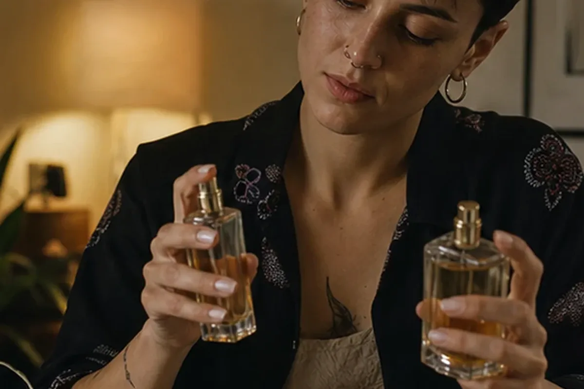 Authentische Beauty-Routine passend zum Thema Eau de Parfum für einen minimalistischen Stil
