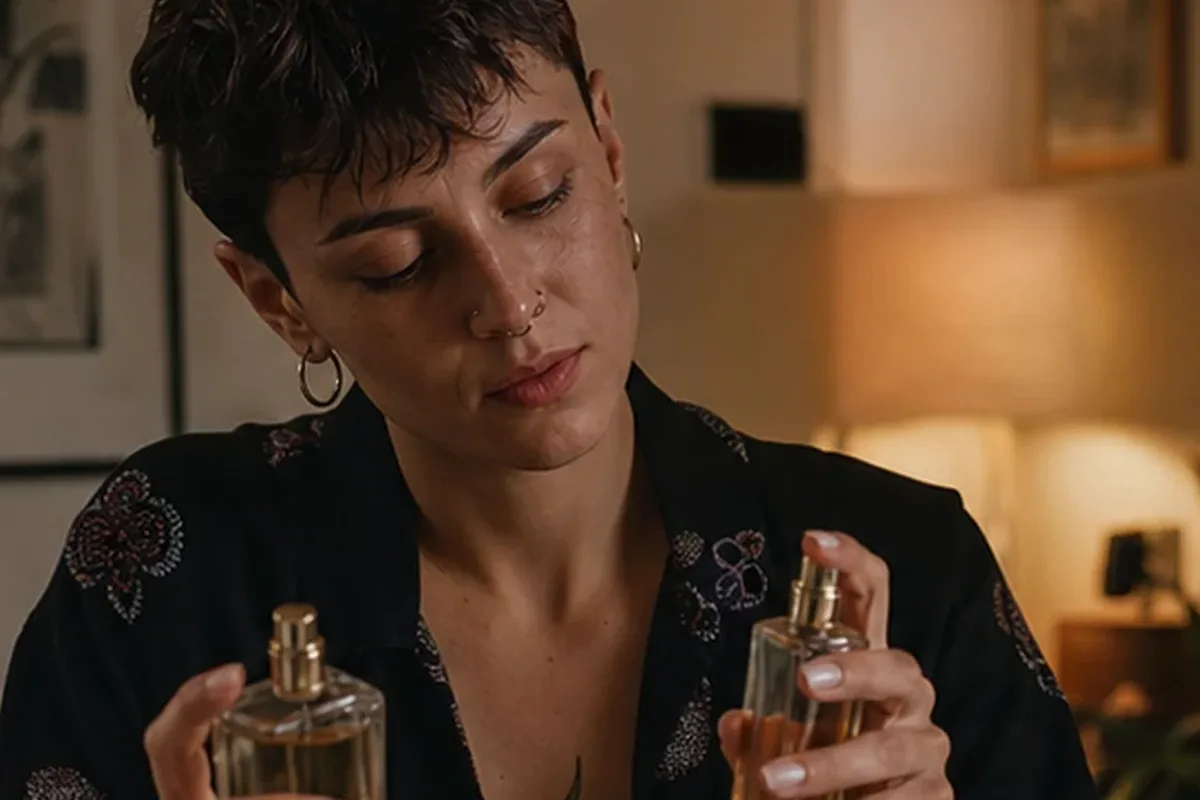 Authentischer Wohlfühlmoment passend zum Beauty-Thema Rosenduft für einen eleganten Stil