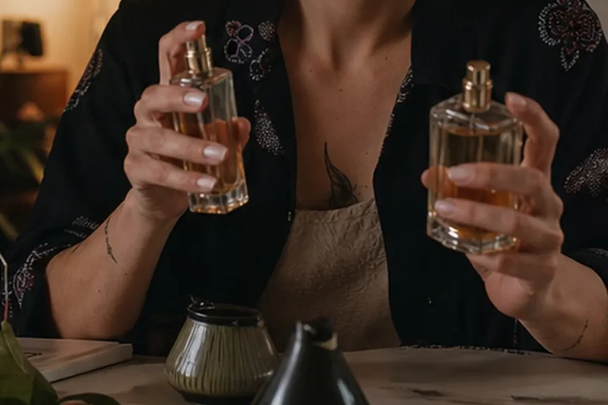 Authentischer Wohlfühlmoment passend zum Beauty-Thema Unisex-Parfum für sensible Nasen