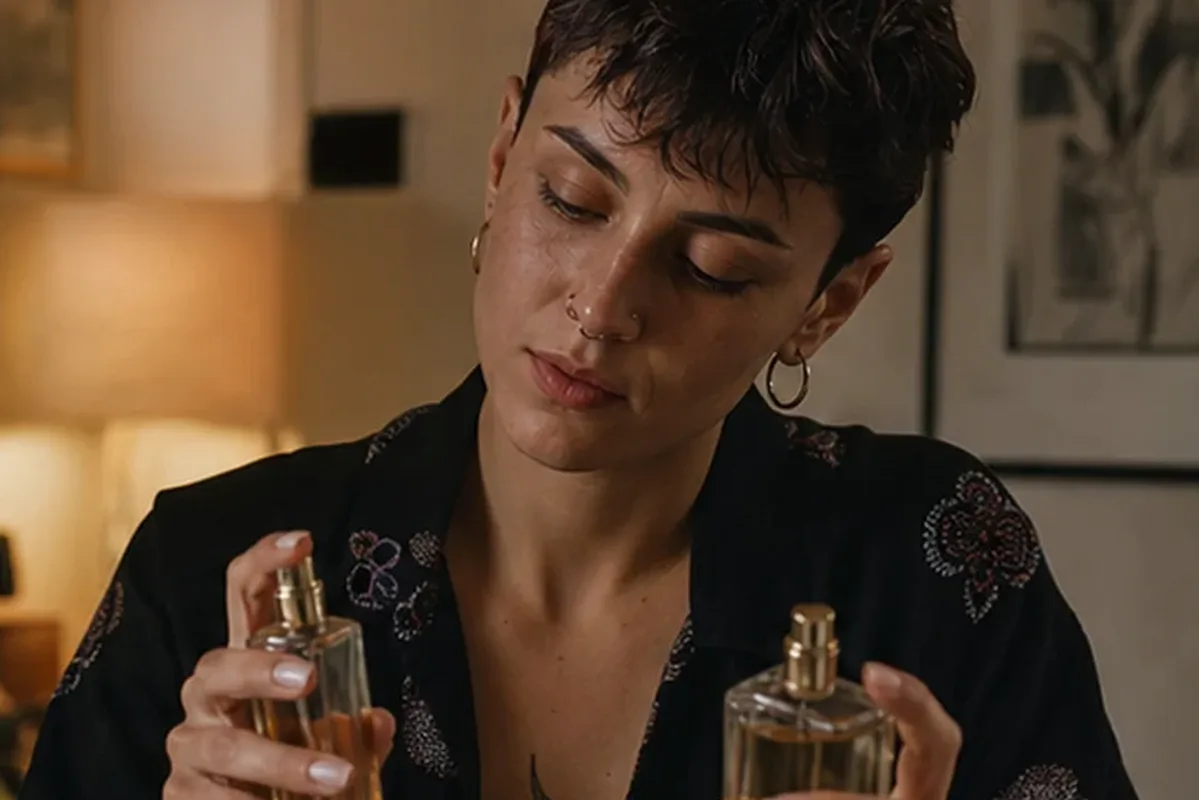 Hochwertige Beauty-Inszenierung zu Auswahlkriterien für Eau de Parfum bei kleinem Budget