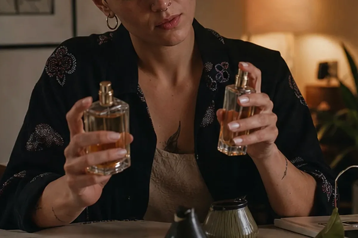 Authentischer Wohlfühlmoment passend zum Beauty-Thema Moschusduft für einen eleganten Stil