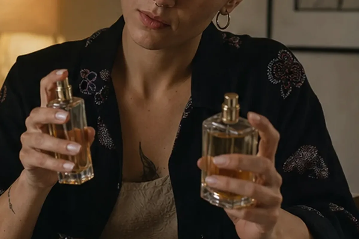 Authentischer Wohlfühlmoment passend zum Beauty-Thema Winterparfum für sensible Nasen