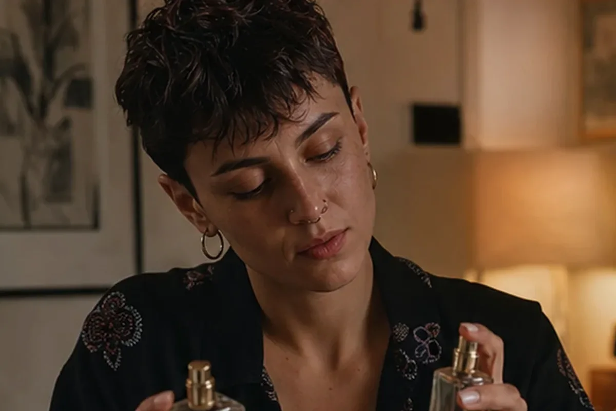 Authentischer Wohlfühlmoment passend zum Beauty-Thema Eau de Parfum bei warmem Wetter