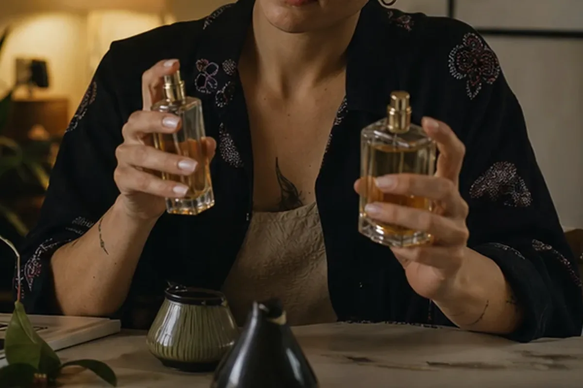 Authentische Beauty-Routine passend zum Thema Büroduft für einen eleganten Stil