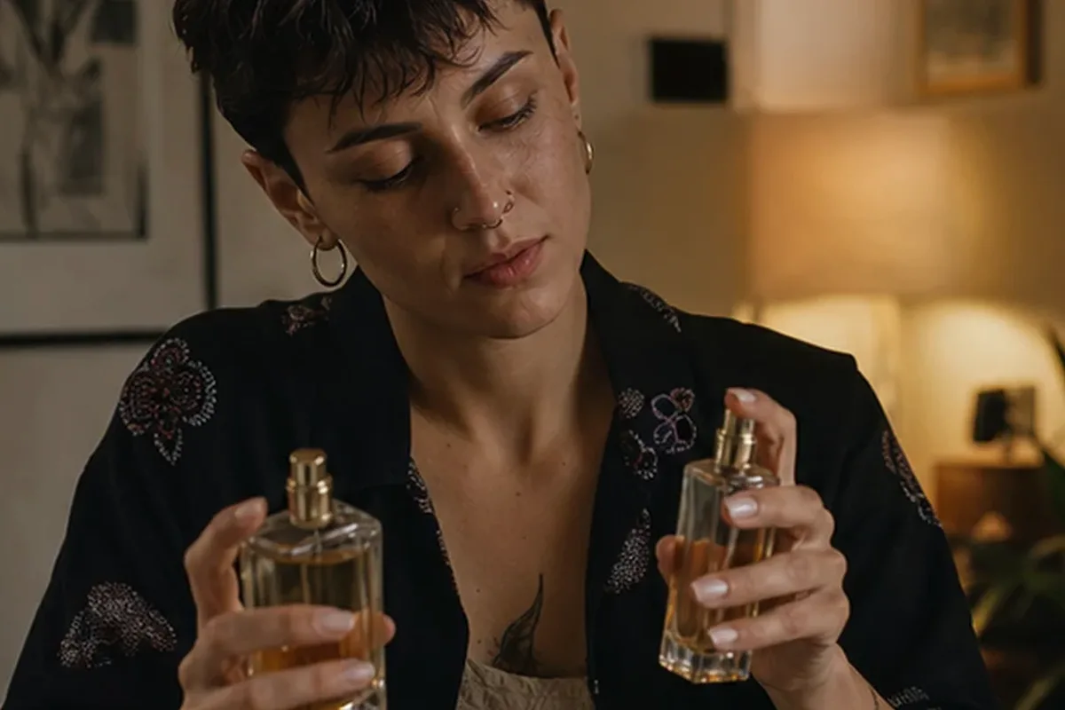 Authentischer Wohlfühlmoment passend zum Beauty-Thema Eau de Parfum bei kaltem Wetter