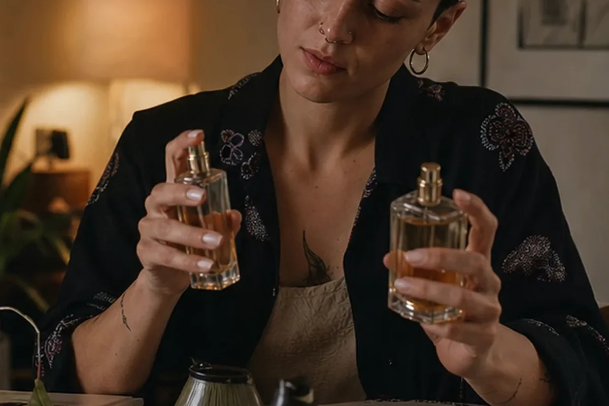 Authentische Beauty-Routine passend zum Thema Winterparfum für Duftanfänger