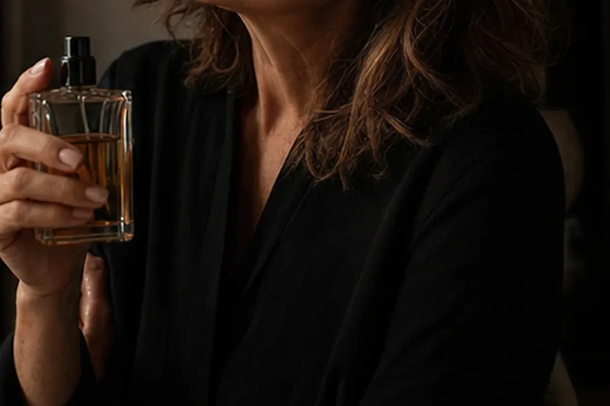 Emotionaler und authentischer Anwendungsmoment rund um Unisex-Parfum für sensible Nasen