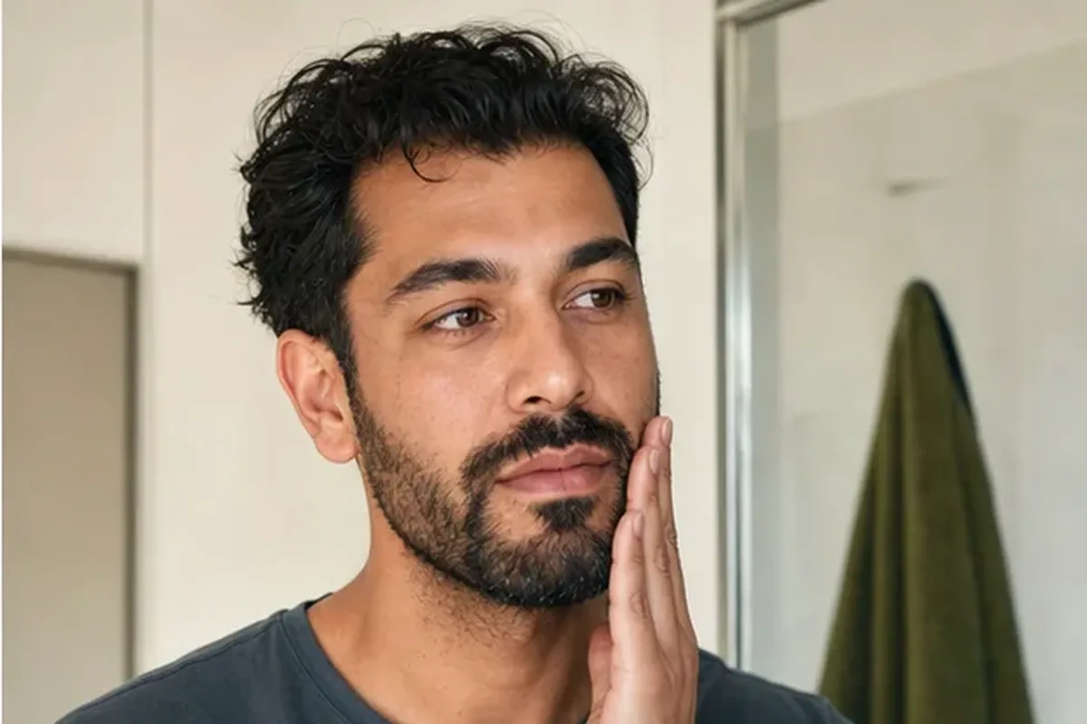 Authentischer Wohlfühlmoment passend zum Beauty-Thema Kopfhautpflege bei wenig Zeit