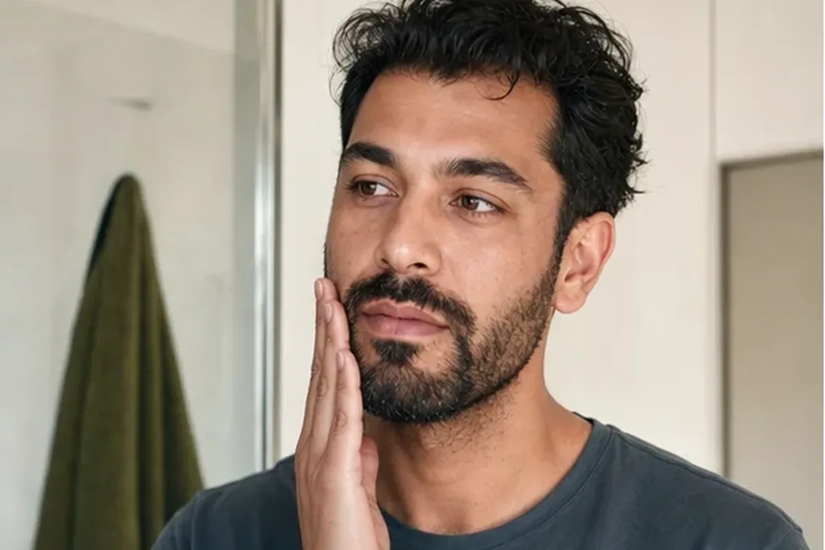 Redaktioneller Beauty-Moment zur Ausgangslage bei Männer-Sonnenschutz für Pflege-Einsteiger