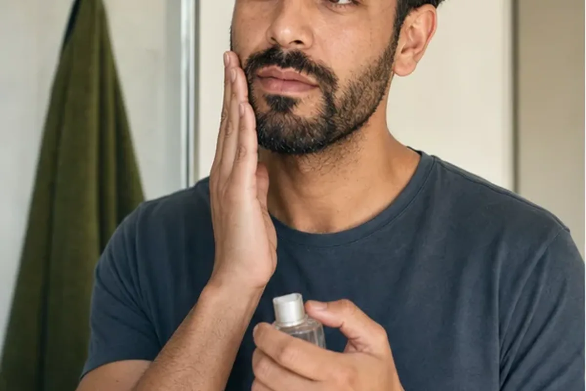 Authentischer Wohlfühlmoment passend zum Beauty-Thema Körperpflege: Routinen für morgens und abends