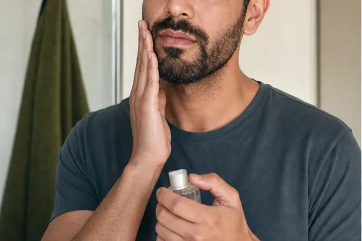 Authentische Beauty-Routine passend zum Thema Männer-Körperpflege für empfindliche Haut
