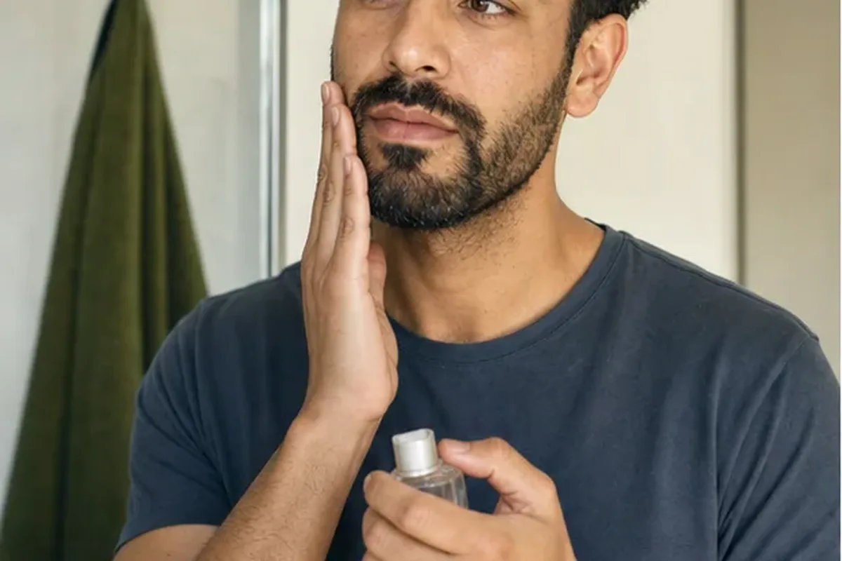 Redaktioneller Beauty-Moment zur Ausgangslage bei Einsteiger-Pflegeroutine für einen dichten Bart