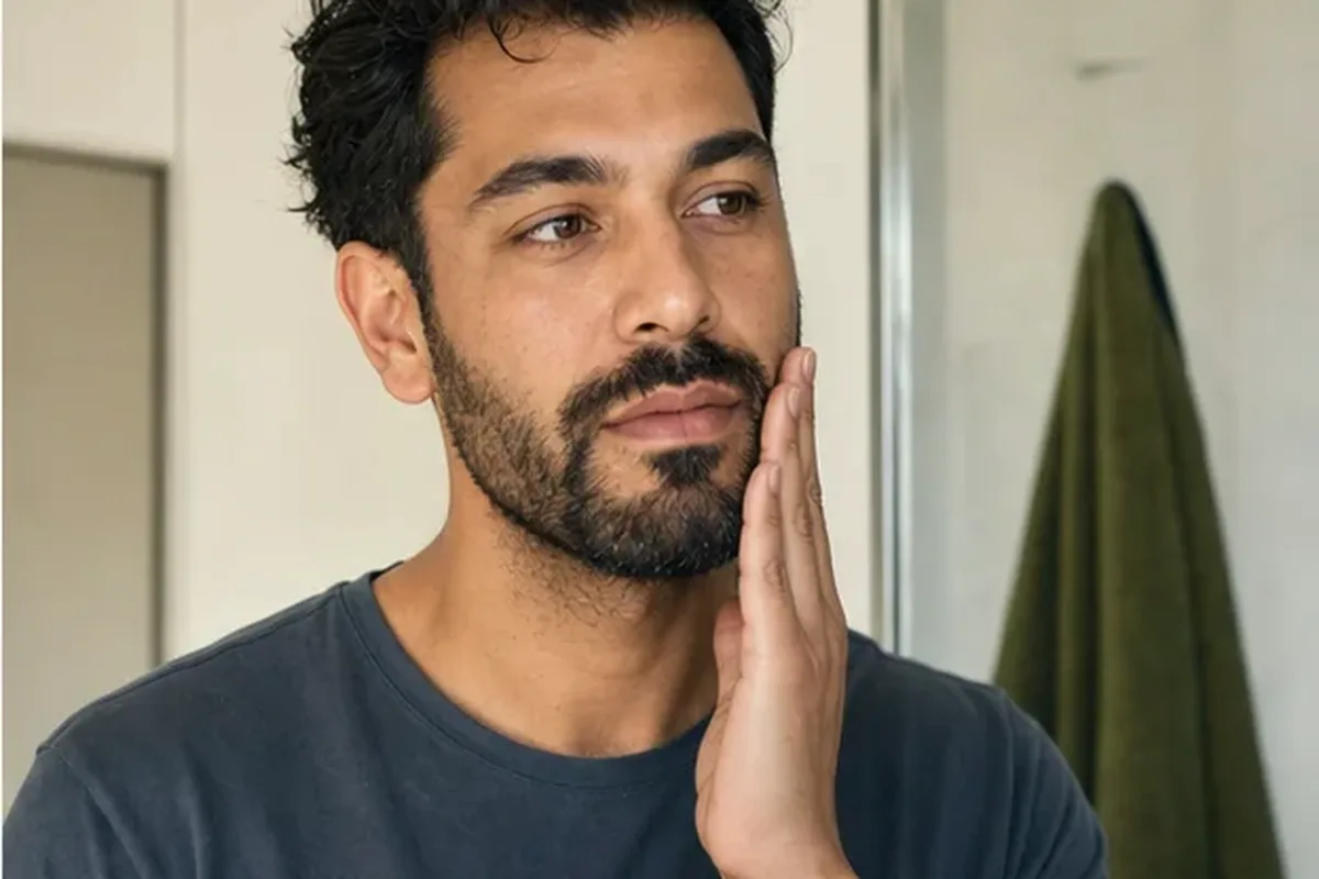 Authentischer Wohlfühlmoment passend zum Beauty-Thema After Shave für einen dichten Bart