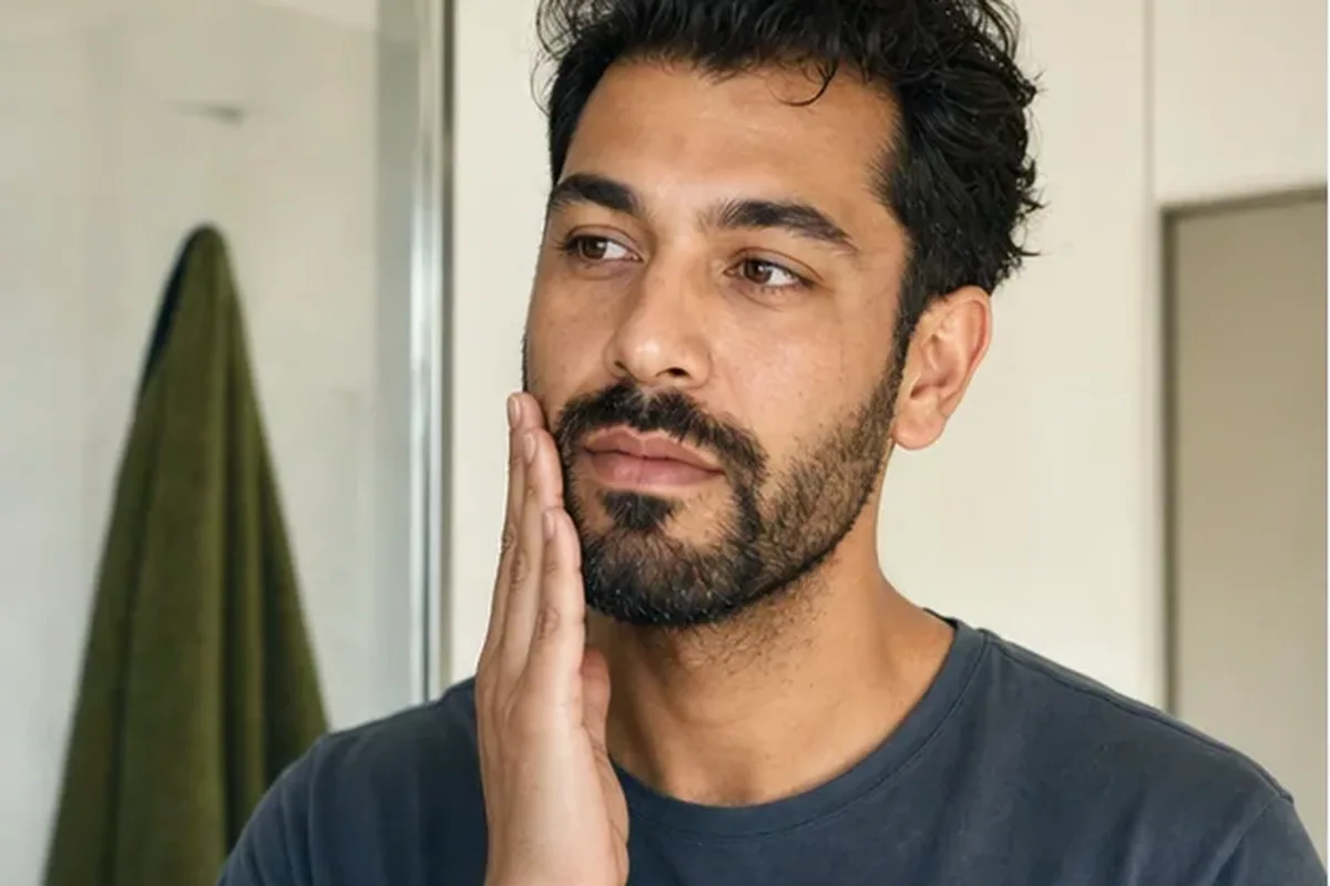 Redaktionelle Detailaufnahme zur Orientierung bei After Shave bei wenig Zeit