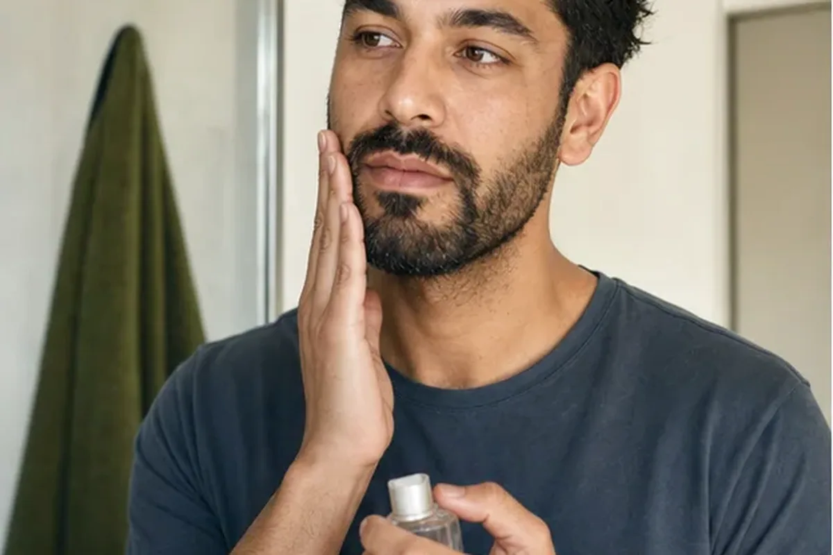 Authentische Beauty-Routine passend zum Thema After Shave bei Rasurbrand