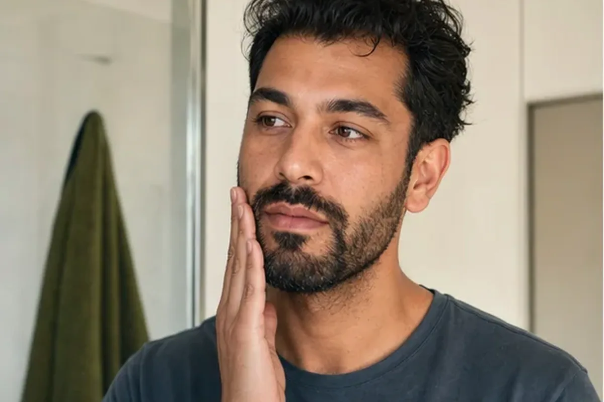 Redaktioneller Beauty-Moment zur Ausgangslage bei Männer-Sonnenschutz bei wenig Zeit