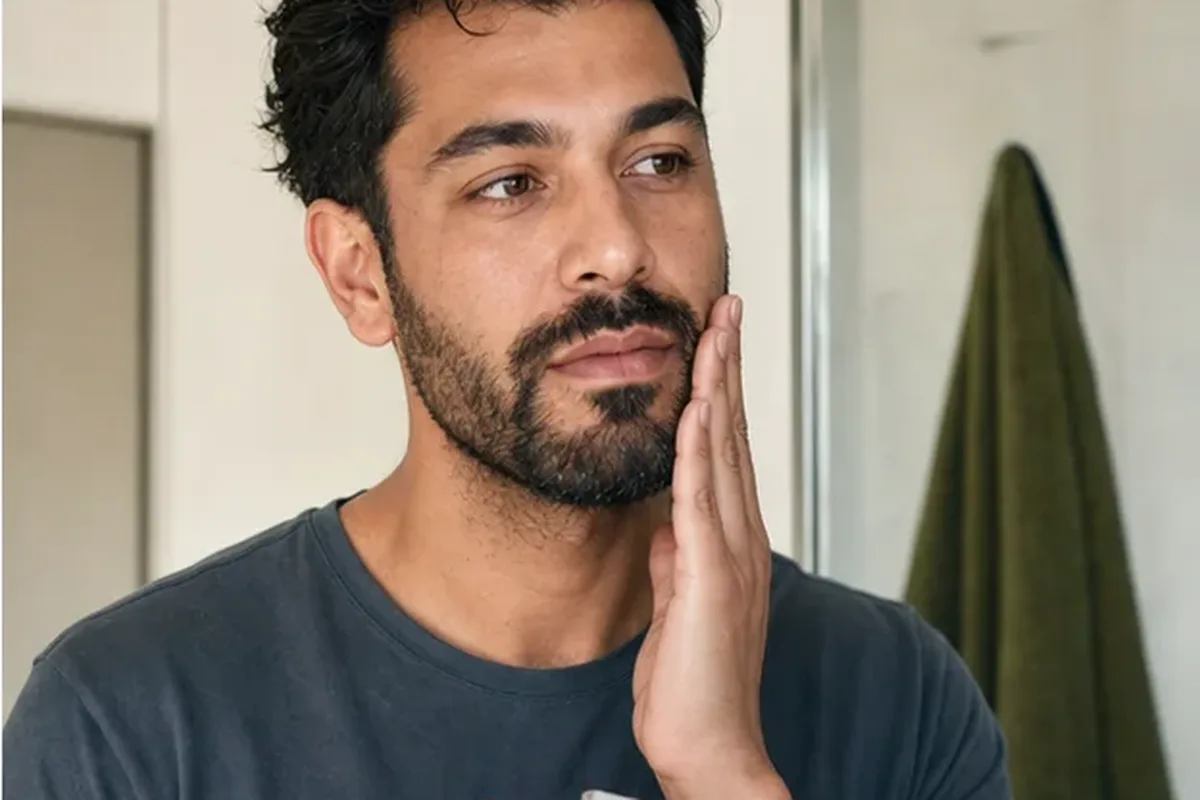 Authentische Beauty-Routine passend zum Thema Rasierhobel für einen lückenhaften Bart