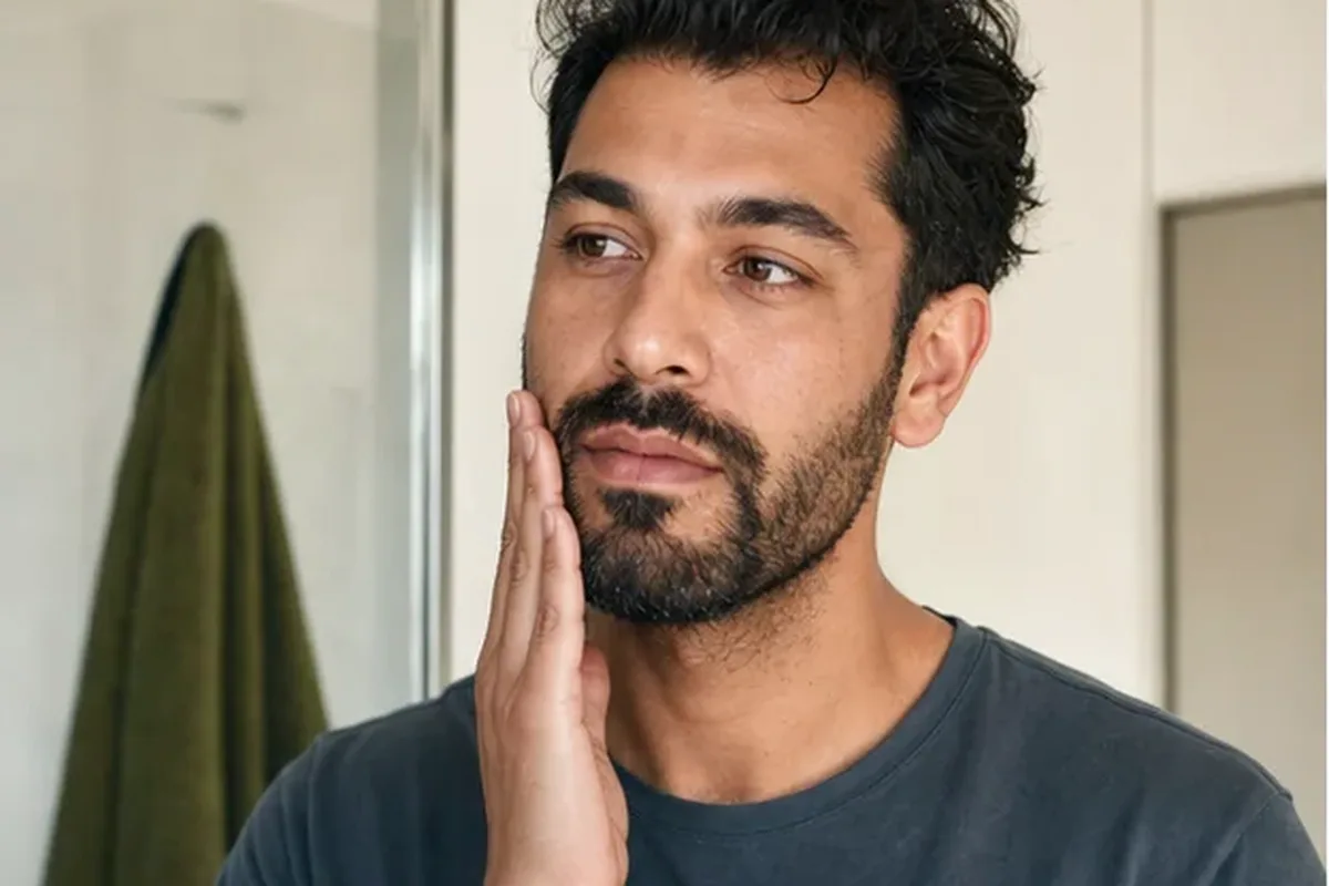 Authentischer Wohlfühlmoment passend zum Beauty-Thema Rasierhobel für empfindliche Haut