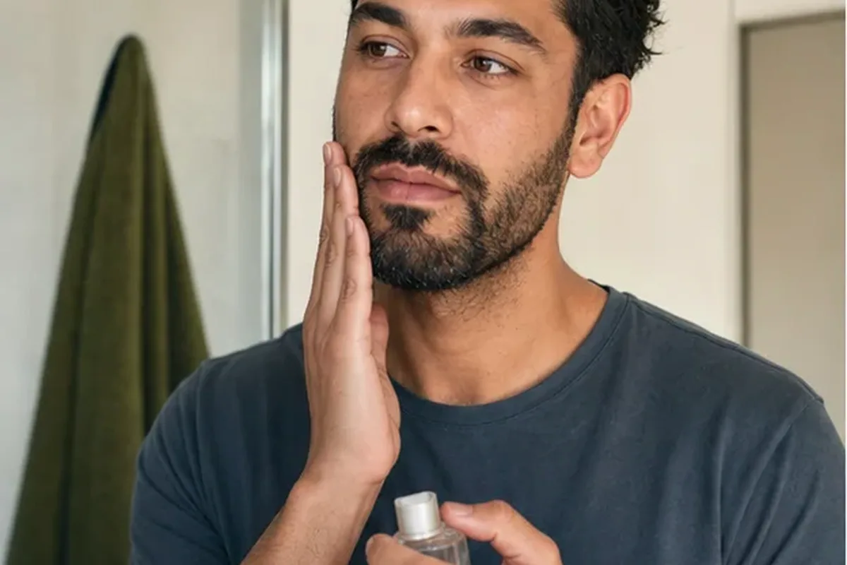 Hochwertige Beauty-Inszenierung zu Auswahlkriterien für Bartpflege
