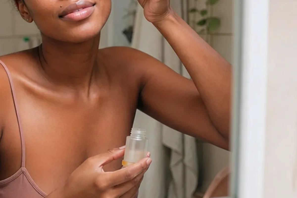 Hochwertige Beauty-Inszenierung zu Auswahlkriterien für Hautbarriere-Pflege bei ersten Fältchen