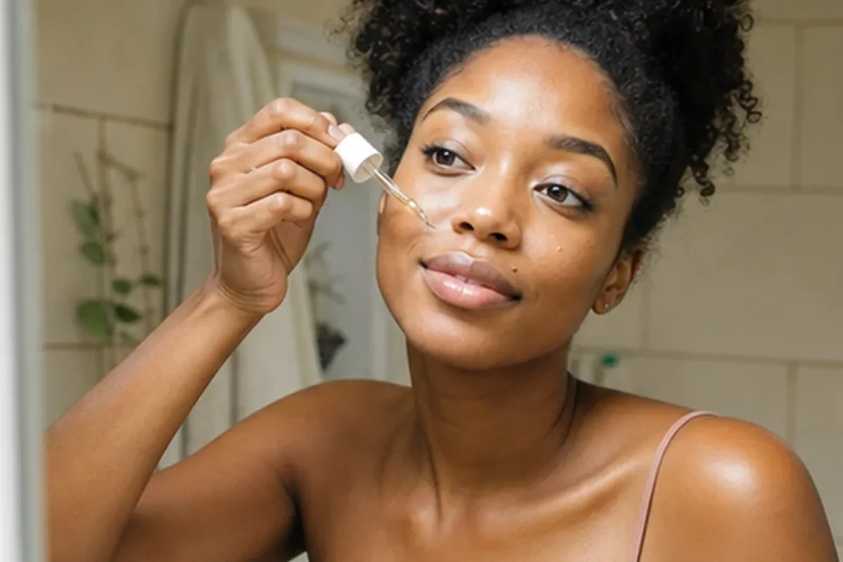 Authentische Beauty-Routine passend zum Thema Gesichtsmaske für Mischhaut
