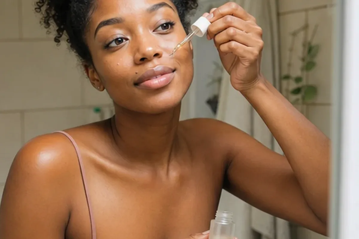 Authentische Beauty-Routine passend zum Thema Chemisches Peeling für fettige Haut