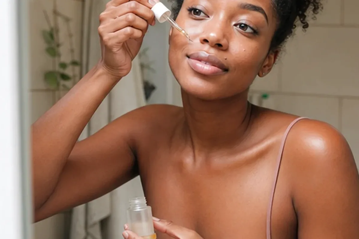 Authentischer Wohlfühlmoment passend zum Beauty-Thema Anti-Aging-Routine bei Rötungen