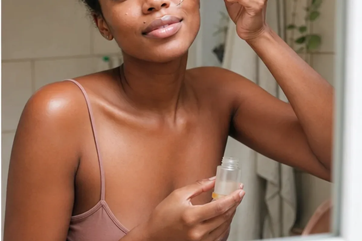 Redaktioneller Beauty-Moment zur Ausgangslage bei Niacinamid-Serum bei Rötungen