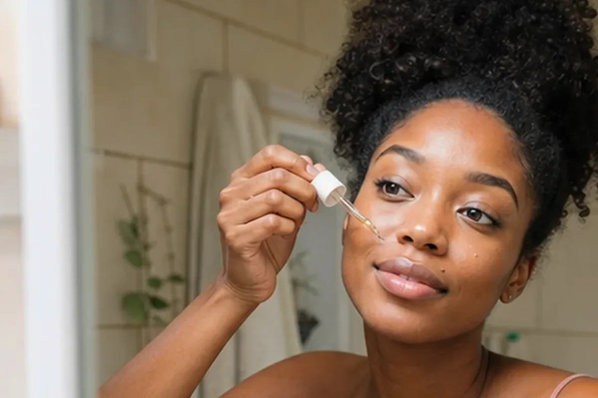 Authentische Beauty-Routine passend zum Thema Mizellenwasser bei ersten Fältchen
