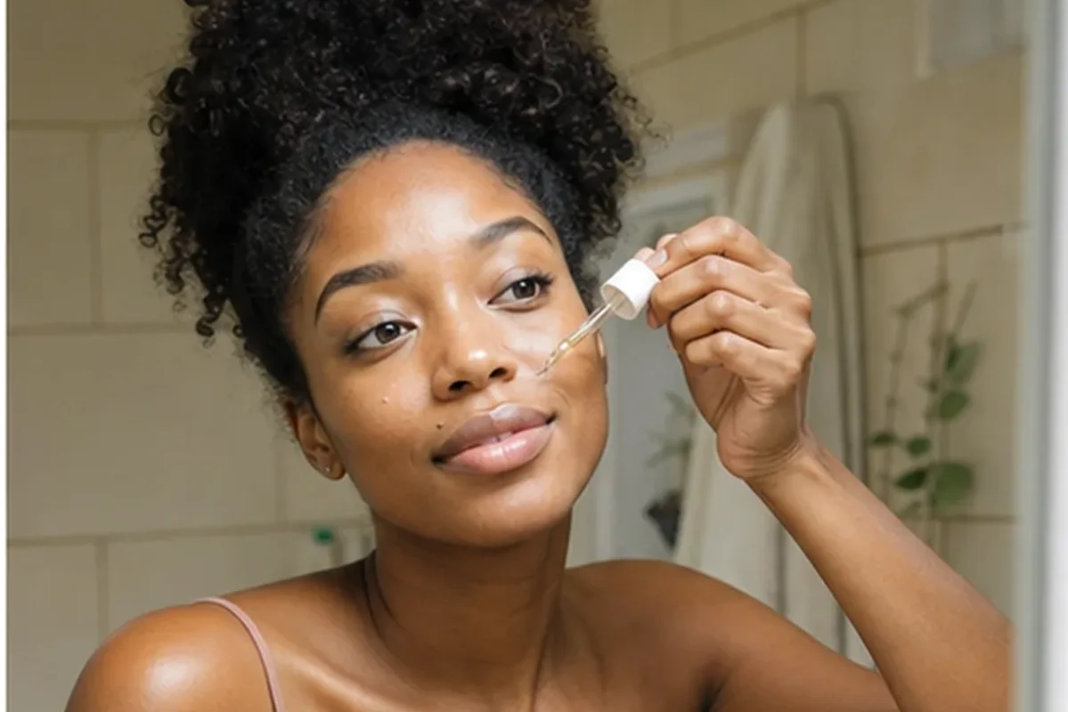 Authentische Beauty-Routine passend zum Thema Gesichtswasser bei ersten Fältchen