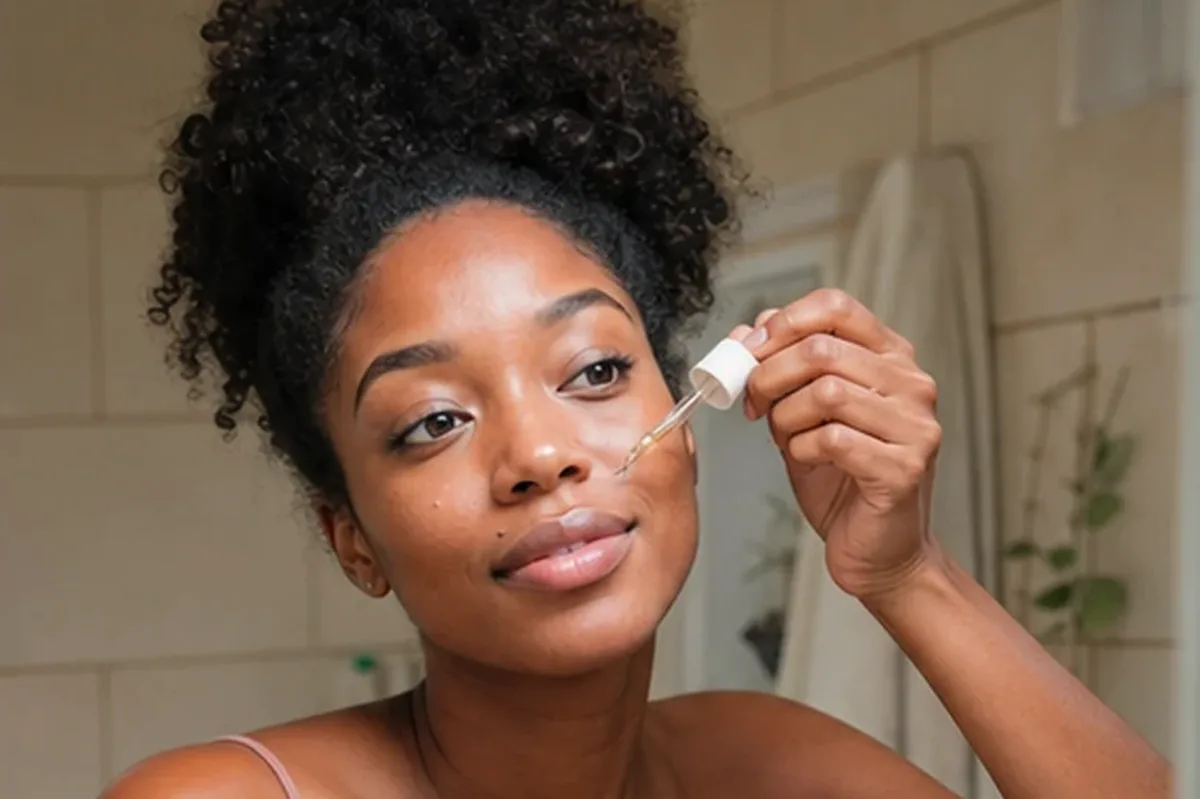 Authentischer Wohlfühlmoment passend zum Beauty-Thema Chemisches Peeling bei Pigmentflecken
