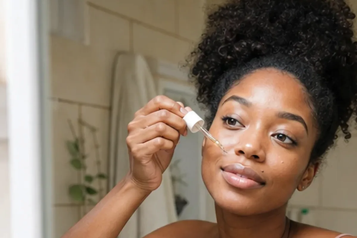 Redaktioneller Beauty-Moment zur Ausgangslage bei Augenpflege für fettige Haut