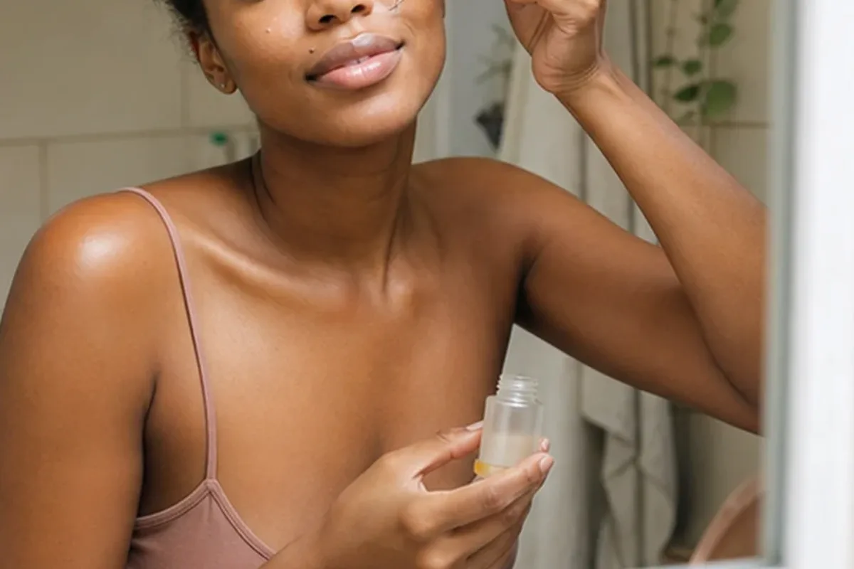 Hochwertige Beauty-Inszenierung zu Auswahlkriterien für Reinigungsöl bei Rötungen