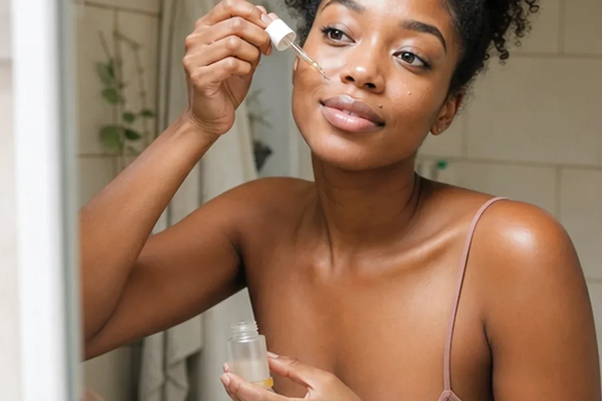 Hochwertige Beauty-Inszenierung zu Auswahlkriterien für Gesichtscreme für fettige Haut