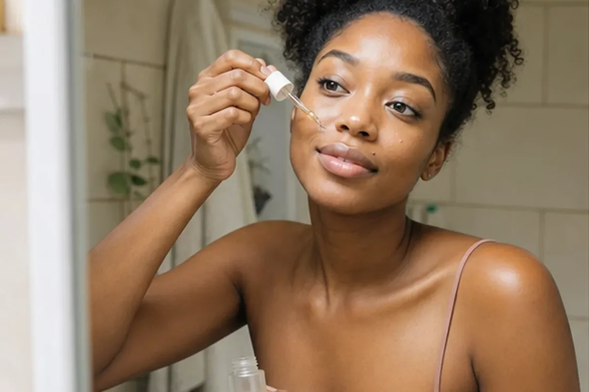 Authentische Beauty-Routine passend zum Thema Chemisches Peeling für trockene Haut