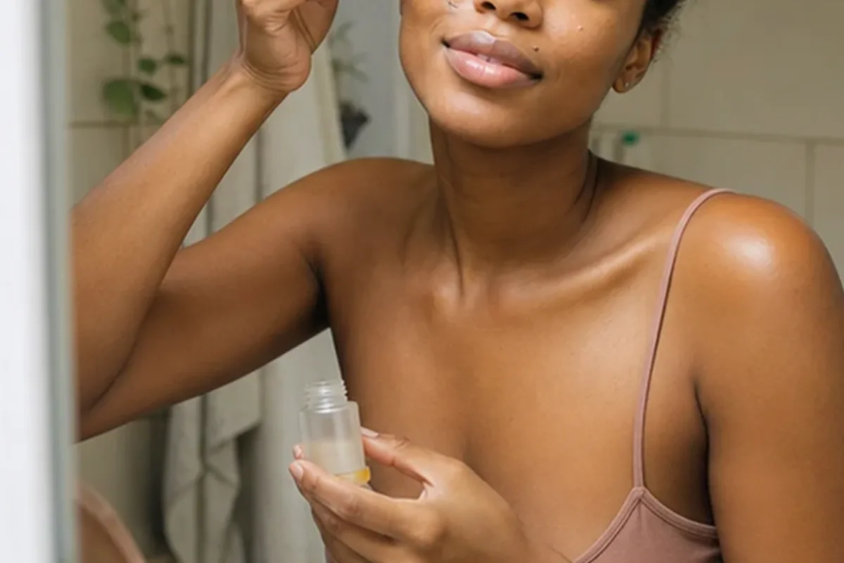 Authentische Beauty-Routine passend zum Thema Retinol-Serum für unreine Haut