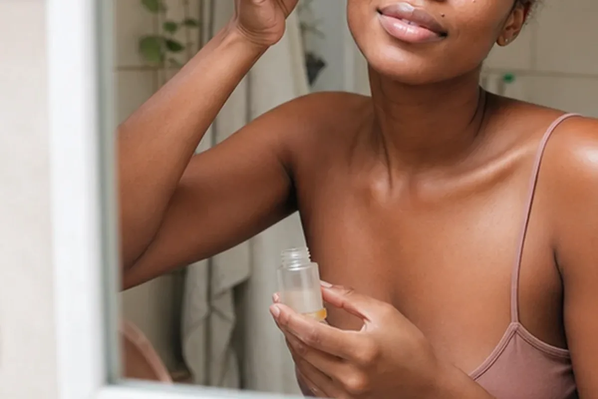 Authentische Beauty-Routine passend zum Thema Augenpflege bei Pigmentflecken