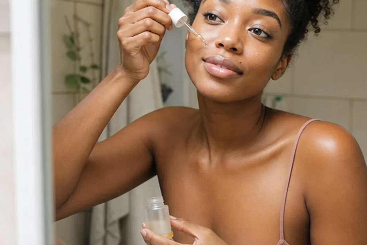 Hochwertige Beauty-Inszenierung zu Auswahlkriterien für Sonnenschutz bei Rötungen